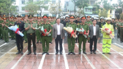 Công an tỉnh Thừa Thiên-Huế ra quân đảm bảo ANTT dịp Tết nguyên đán Quý Mão