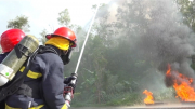 Diễn tập phương án chữa cháy rừng trên bán đảo Sơn Trà