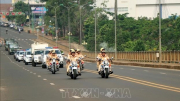 CSGT Công an Đắk Nông ra quân đảm bảo trật tự an toàn giao thông