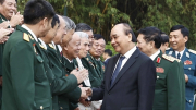 Chủ tịch nước Nguyễn Xuân Phúc gặp mặt Ban Liên lạc Cựu chiến binh Sư đoàn 341