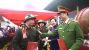 Thứ trưởng Nguyễn Duy Ngọc dự Lễ giao nhận quân tại tỉnh Hà Nam