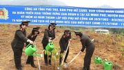 Phụ nữ, Công đoàn CAND và Công an tỉnh Phú Thọ ra quân trồng rừng phòng hộ