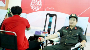 CBCS Trung đoàn CSCĐ Tây Nam Bộ hiến máu tình nguyện