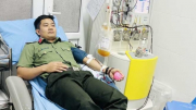 Gặp Thượng úy Công an 20 lần hiến máu cứu người