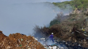 Bãi rác Cam Ly Đà Lạt bốc cháy nhiều ngày gây ô nhiễm nghiêm trọng