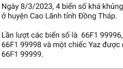 Kiểm tra thông tin loạt biển số “siêu đẹp” ở Đồng Tháp