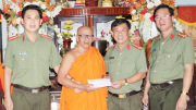 Công an các tỉnh vùng Tây Nam Bộ tặng quà, chúc Tết cổ truyền Chol Chnam Thmay