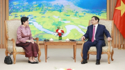 Thủ tướng Phạm Minh Chính tiếp Đại sứ Campuchia, Malaysia
