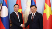 Chủ tịch nước Võ Văn Thưởng hội kiến Thủ tướng và Chủ tịch Quốc hội Lào