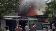Cháy lớn tại quán lẩu dê ở Tiền Giang