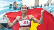 Nữ VĐV Việt Nam rơi nước mắt khi lần đầu giành Huy chương SEA Games