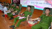 Hơn 200 CBCS Công an Quảng Ninh hiến máu tình nguyện