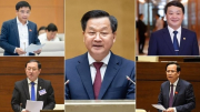 Phó Thủ tướng Lê Minh Khái cùng 4 Bộ trưởng trả lời chất vấn