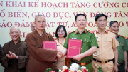 CSGT Thủ đô và Giáo hội Phật giáo Việt Nam TP Hà Nội phối hợp bảo đảm ATGT