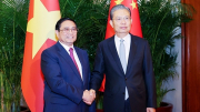 Thủ tướng Phạm Minh Chính hội kiến Ủy viên trưởng Nhân đại toàn quốc Trung Quốc Triệu Lạc Tế