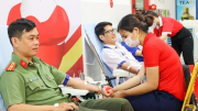 100 cán bộ, chiến sĩ Công an TP Cần Thơ tham gia hiến máu tình nguyện