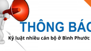 Nhiều cán bộ ở  Bình Phước bị kỷ luật