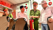 Đảm bảo an toàn PCCC trên các tàu cao tốc tuyến Sa Kỳ - Lý Sơn