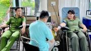 Công an TP Hồ Chí Minh tích cực hưởng ứng hiến máu tình nguyện