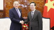 Chủ tịch nước Võ Văn Thưởng tiếp Đại sứ Kazakhstan
