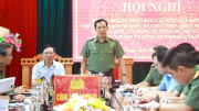 Thứ trưởng Lê Văn Tuyến làm việc tại Công an tỉnh Bắc Giang
