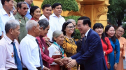 Chủ tịch nước gặp mặt Đoàn người có công với cách mạng tỉnh Trà Vinh