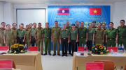 Hỗ trợ Công an tỉnh Xê Kong (Lào) nâng cao năng lực phòng, chống ma túy