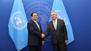 Thủ tướng Phạm Minh Chính gặp Tổng Thư ký Liên Hợp Quốc