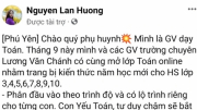 Mạo danh giáo viên dạy toán trường chuyên đăng tải thông tin mời học online