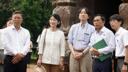 Hoàng Thái tử Nhật Bản và Công nương tham quan Khu đền tháp Mỹ Sơn