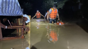 Công an tỉnh Nghệ An tập trung ứng phó và khắc phục hậu quả của lũ lụt
