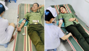 Hai cán bộ Công an hiến máu hiếm cứu bệnh nhân nguy kịch