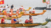 Hơn 600 VĐV tranh tài Giải Bơi chải thuyền rồng Hà Nội năm 2023