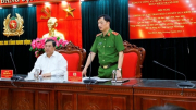 Đoàn Kiểm tra Đảng ủy Công an Trung ương làm việc với Công an tỉnh Nam Định