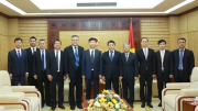 Thứ trưởng Lương Tam Quang tiếp Bí thư Ủy ban Chính pháp tỉnh Vân Nam, Trung Quốc
