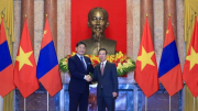 Chủ tịch nước chủ trì lễ đón Tổng thống Mông Cổ thăm cấp Nhà nước tới Việt Nam
