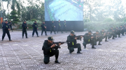 Diễn tập thực hiện nhiệm vụ của Tiểu đoàn CSCĐ dự bị chiến đấu Công an Đắk Nông