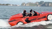 Đang làm rõ việc “ô tô siêu sang” lướt trên vịnh Hạ Long