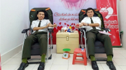 Hai cán bộ Công an kịp thời hiến máu cứu sản phụ qua cơn nguy kịch