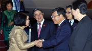 Chủ tịch Quốc hội Vương quốc Campuchia đến Hà Nội, bắt đầu thăm Việt Nam