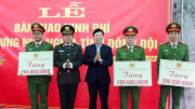 Công an tỉnh Quảng Ninh bàn giao kinh phí xây dựng 3 căn nhà nghĩa tình đồng đội