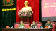 Đối thoại cởi mở giữa Đảng ủy Công an tỉnh Thái Nguyên với Công an cơ sở