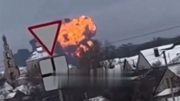 Khoảnh khắc máy bay chở 65 tù binh Ukraine rơi rồi phát nổ