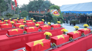 Truy điệu, an táng 43 hài cốt liệt sĩ quân tình nguyện, chuyên gia Việt Nam hy sinh tại Campuchia