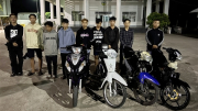 CSGT vây bắt nhóm thanh thiếu niên tụ tập cổ vũ đua xe