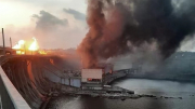 Nga tập kích, nhà máy thủy điện lớn nhất Ukraine cháy dữ dội