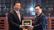 Chủ tịch Quốc hội Vương Đình Huệ tiếp lãnh đạo một số tập đoàn hàng đầu của Trung Quốc