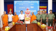 Cục An ninh nội địa chúc Tết Chol Chnam Thmay tại Sóc Trăng