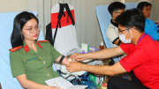 CBCS tham gia hiến máu tình nguyện kết hợp tuyên truyền cài đặt ứng dụng VNelD