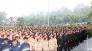 Khối diễu binh, diễu hành CAND viếng Nghĩa trang Liệt sĩ A1